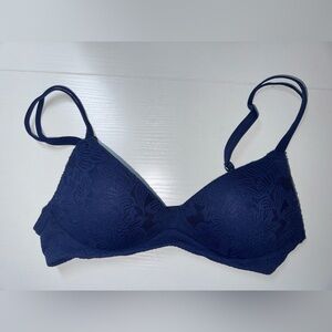 Sunnie by Aerie Navy Lace Wireless Women's Bra